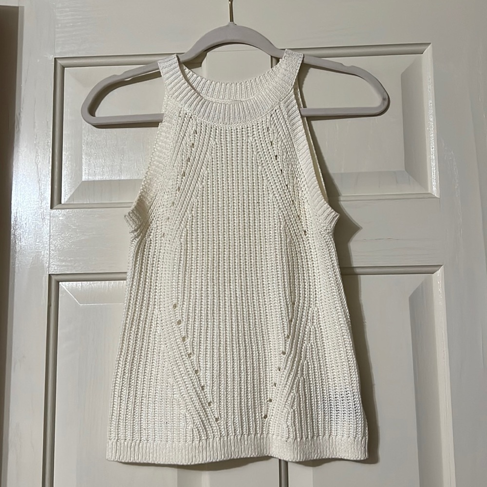Wishlist crochet halter tank top. Size small